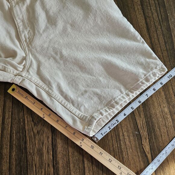Vintage Nuovo County Seat Jeanswear Beige Denim Shorts Men’s Size 34 USA Made - Picture 7 of 8